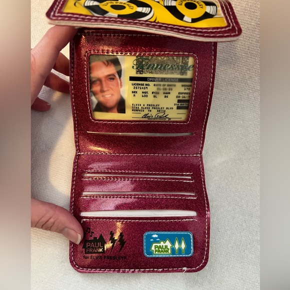 🚫SOLD🚫 RARE HTF Vintage Paul Frank x Elvis Presley Jukebox Wallet - Picture 7 of 12